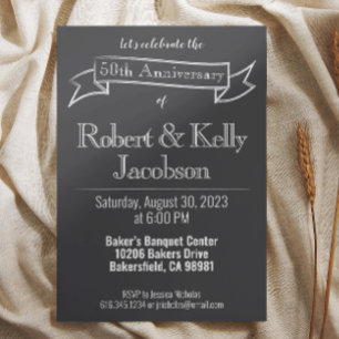 Convite para a Festa de 50 Anos de Casamento