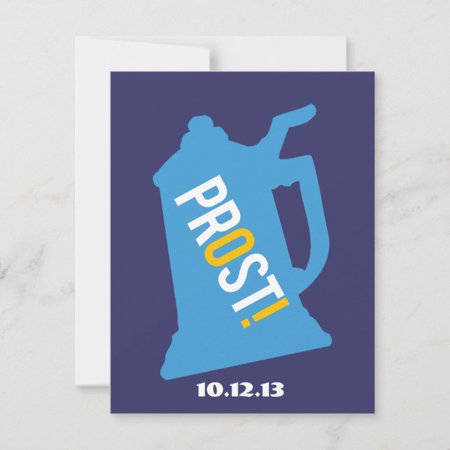 Convite para a Festa de 75 Anos do Prost Toast Men (Frente)