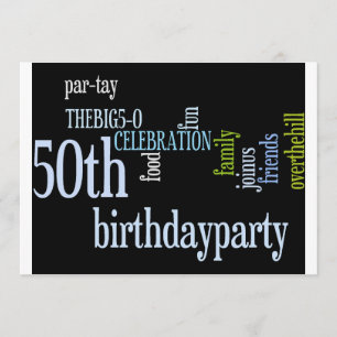 Convite para a Festa de aniversário 50