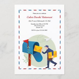 Convite para a Festa de Aposentadoria do Carteiro