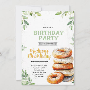 Convite para a festa de bagels Spread the love
