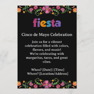 Convite para a Festa de Cinco de Mayo