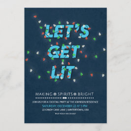 Convite para a festa de coquetel de Feriado de vam