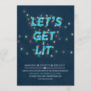 Convite para a festa de coquetel de Feriado de vam