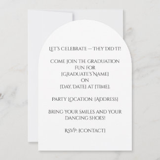 Convite para a Festa de Formatura de 2027 