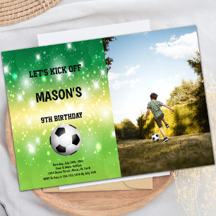 Convite para a Festa de Futebol Brilhante