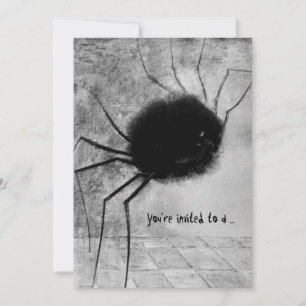 Convite para a Festa de Halloween do Aranha Sorrid