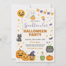 Convite para a Festa de Halloween Espetacularmente