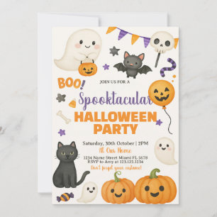 Convite para a Festa de Halloween Espetacularmente