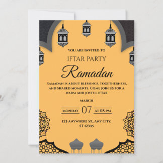 Convite para a Festa de Iftar do Ramadão