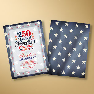 Convite para a Festa de Liberdade do 250º Aniversá
