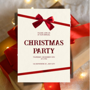 Convite para a Festa de Natal Anual do Escritório