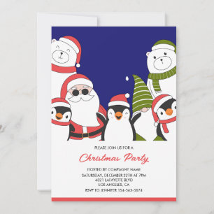 Convite para a Festa de Natal da Empresa Urso Papa
