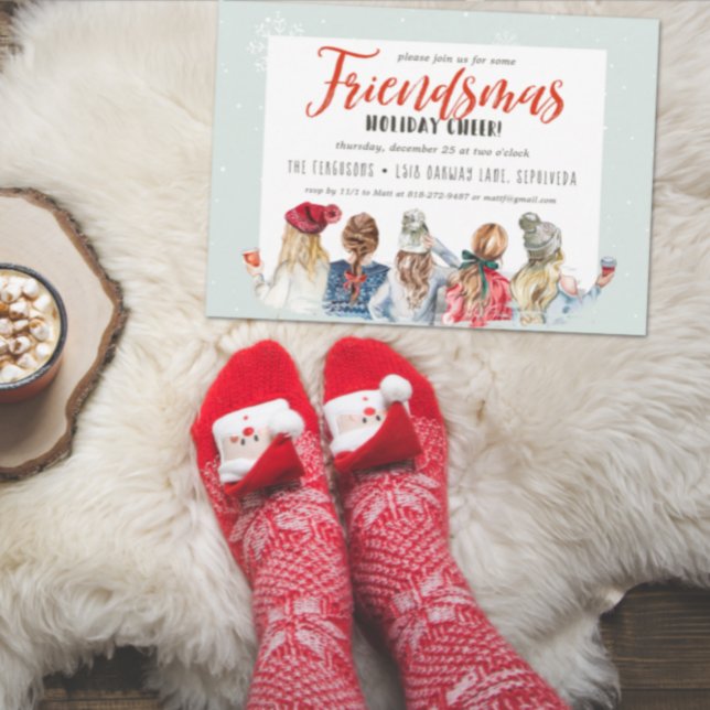 Convite para a Festa de Natal dos Amigos no Feriad (Criador carregado)