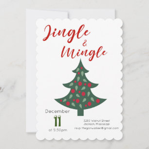 Convite para a Festa de Natal Jingle & Mingle 