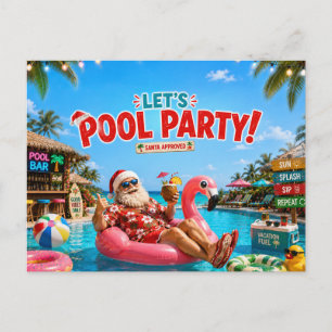 Convite para a Festa de Natal na Praia do Papai No