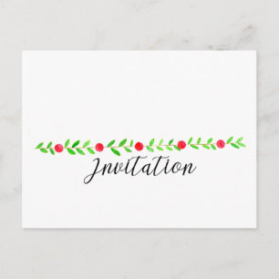 Convite para a Festa de Natal, Natal em aquarela