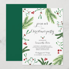 Convite para a Festa de Natal - Verdura