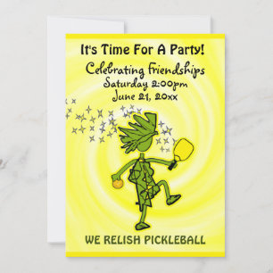 Convite para a Festa de Picklball Relish