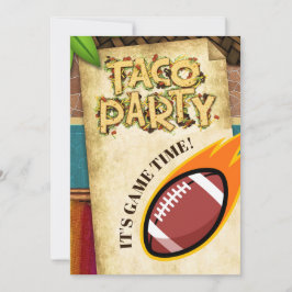 Convite para a Festa de Tacos de Futebol