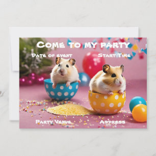 Convite para a Festa do Hamster