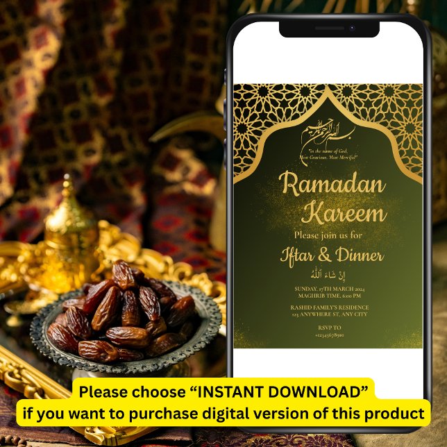 Convite para a Festa do IFTAR (Criador carregado)