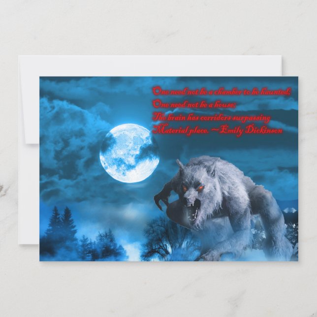 Convite para a festa do Lycan Halloween (Frente)