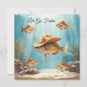 Convite para a Festa do Peixe Cowboy do Aquário do