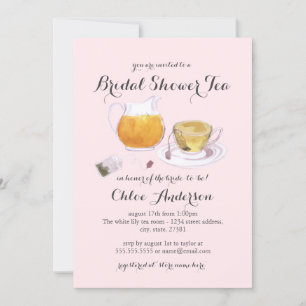 Convite para a Festa do Teacup Chá de panela Teacu