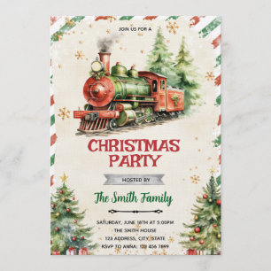Convite para a festa do Trem de Natal