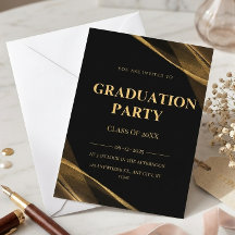Convite para a Festa Preto e Dourado da Turma de 2