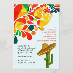 Convite para a Festa Tropical Cinco de Mayo