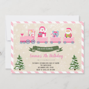 Convite para a garota do trem de Natal