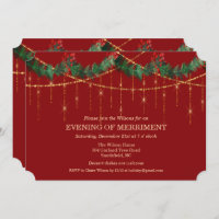 Convite para a Glitter de Natal Holiday Garland