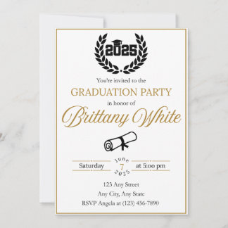 Convite para a graduação 2025