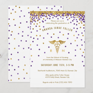 Convite Para A Graduação De Enfermeiros De Confe