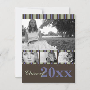 Convite para a graduação de memórias doces (Blue S