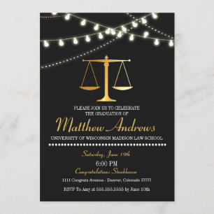 Convite para a graduação na Faculdade de Direito