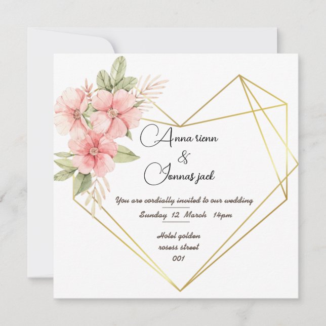 Convite para a hemorragia do cartão (Frente)