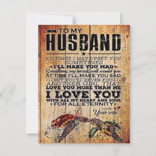 Convite Para a minha letra de marido   Família Cute Prese