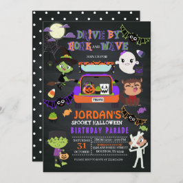 Convite para a Parada de Aniversário do Halloween