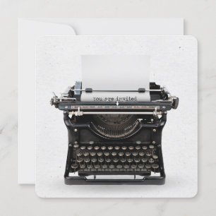 Convite para a parte de Baixa da máquina de escre