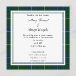 Convite para a Praça do Casamento da Escócia Dougl