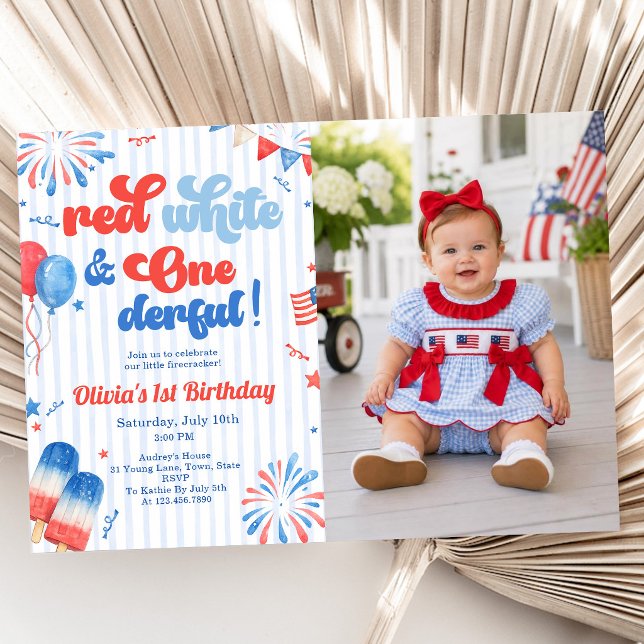 Convite para a Primeira Festa de Aniversário - 4 d (Criador carregado)