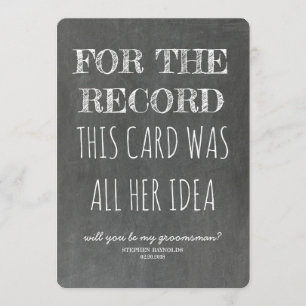 Convite Para a proposta de Padrinho de casamento grata