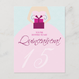Convite para a Rico Bola de Quinceanera (azul)