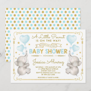 Convite para a selva do Chá de fraldas de elefant