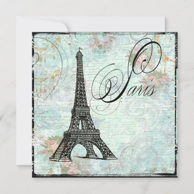 Convite para a Torre Eiffel Eiffel (Frente)