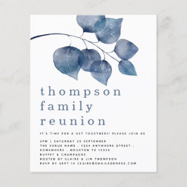 Convite para a União da Família Foliage Azul de Or