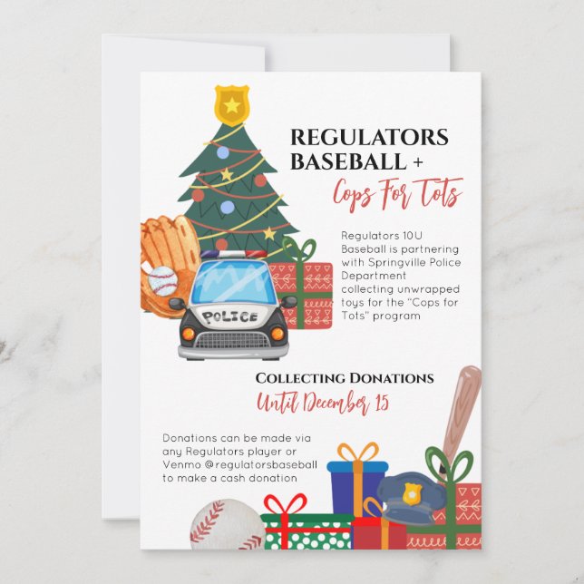 Convite para a Unidade de Brinquedos de Natal (Frente)